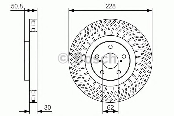Тормозной диск BOSCH 0 986 479 T29