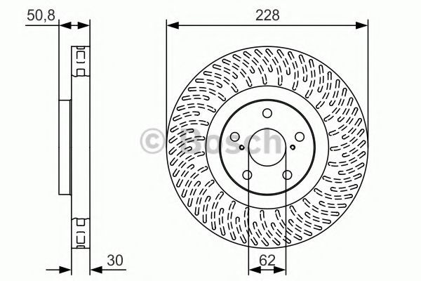 Тормозной диск BOSCH 0 986 479 T30
