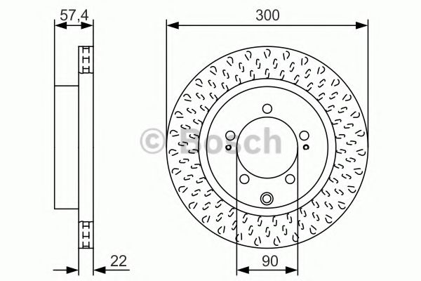 Тормозной диск BOSCH 0 986 479 T33