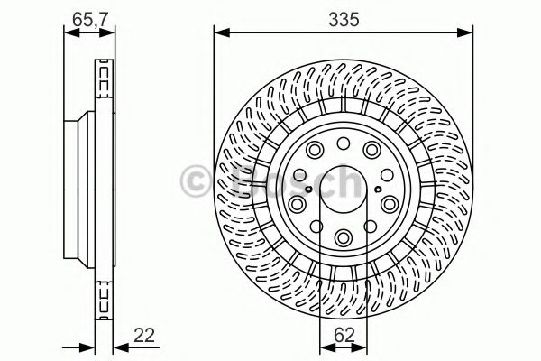 Тормозной диск BOSCH 0 986 479 T34
