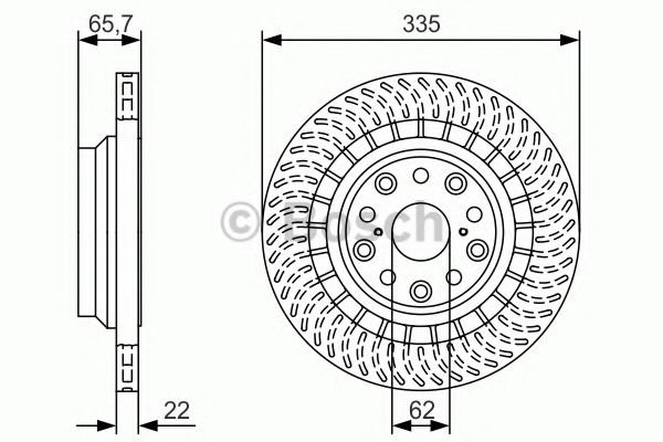 Тормозной диск BOSCH 0 986 479 T35