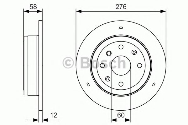 Тормозной диск BOSCH 0 986 479 T83