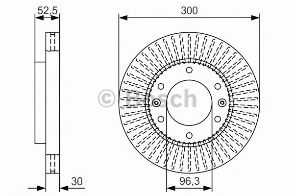 Тормозной диск BOSCH 0 986 479 T88