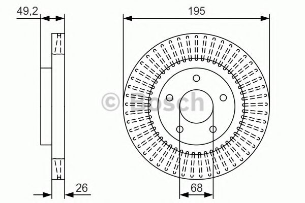 Тормозной диск BOSCH 0 986 479 T99