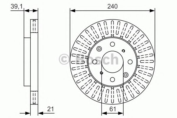 Тормозной диск BOSCH 0 986 479 U15