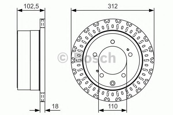 Тормозной диск BOSCH 0 986 479 U25