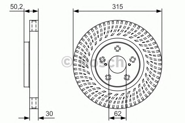 Тормозной диск BOSCH 0 986 479 U31