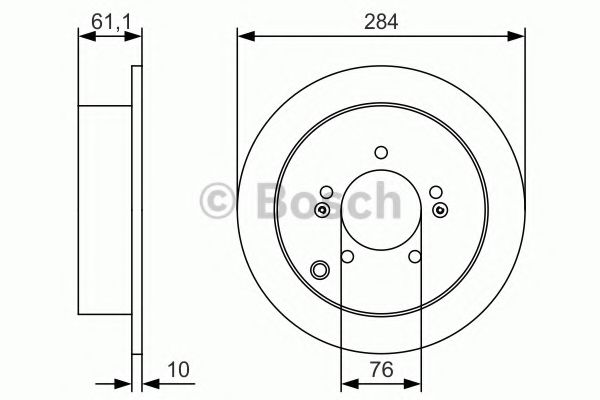 Тормозной диск BOSCH 0 986 479 U37
