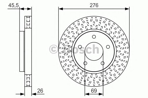 Тормозной диск BOSCH 0 986 479 U40