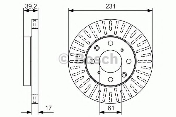 Тормозной диск BOSCH 0 986 479 U49