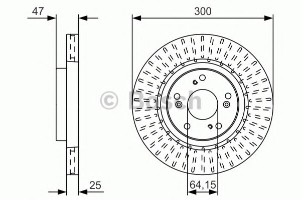 Гальмівний диск BOSCH 0 986 479 U53