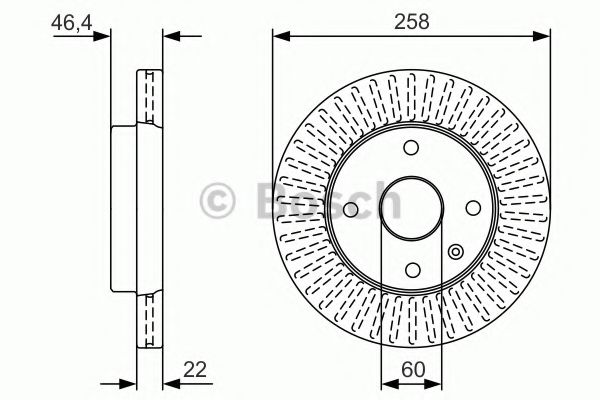 Тормозной диск BOSCH 0 986 479 U67
