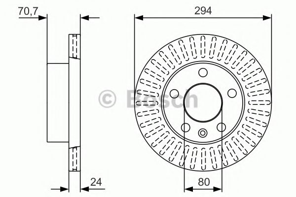 Гальмівний диск BOSCH 0 986 479 U68