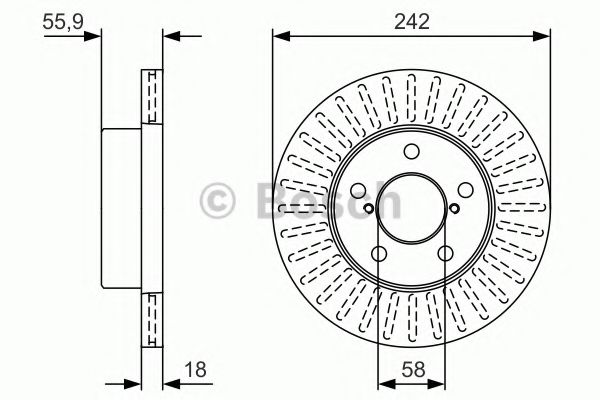 Тормозной диск BOSCH 0 986 479 U69