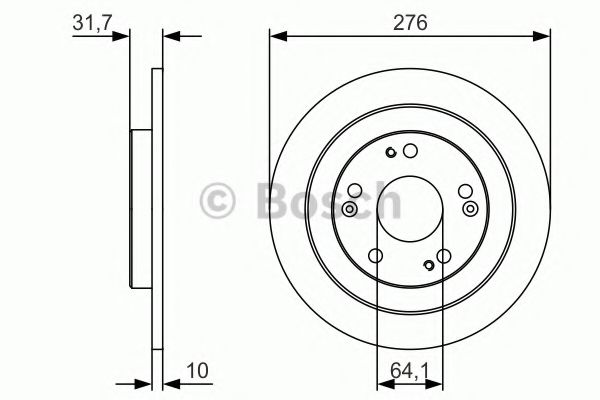 Гальмівний диск BOSCH 0 986 479 U83