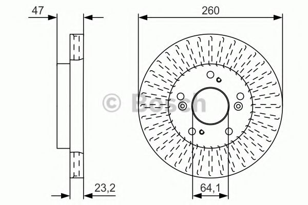 Тормозной диск BOSCH 0 986 479 U92