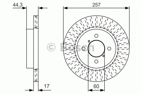 Тормозной диск BOSCH 0 986 479 U93