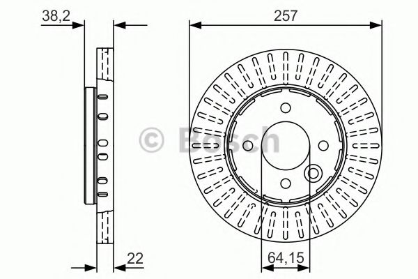 Тормозной диск BOSCH 0 986 479 V30