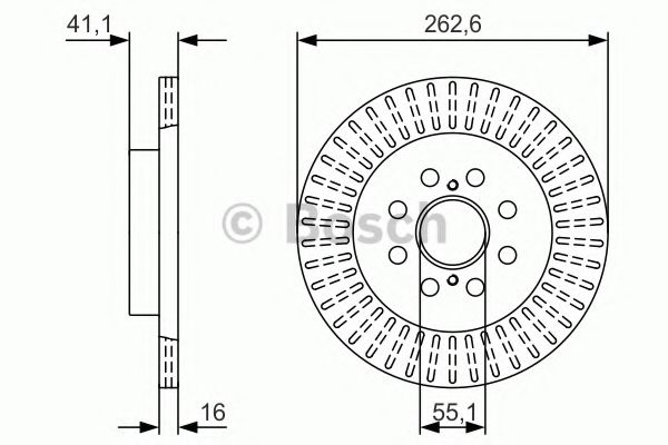 Гальмівний диск BOSCH 0 986 479 V35