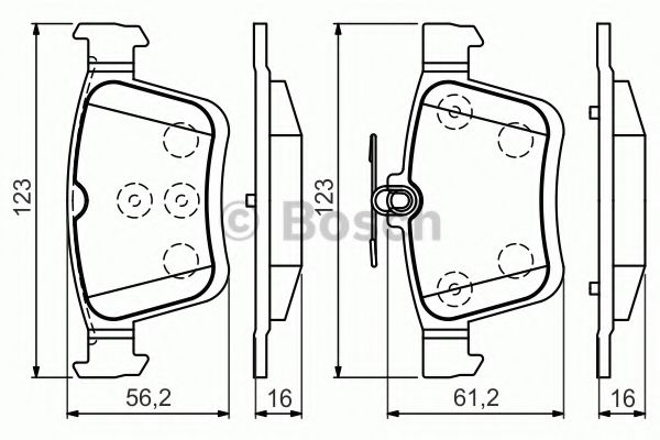 Тормозные колодки BOSCH 0 986 494 659