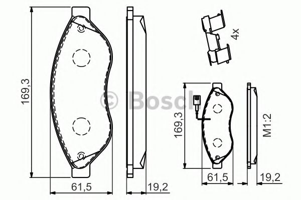 Тормозные колодки BOSCH 0 986 494 581