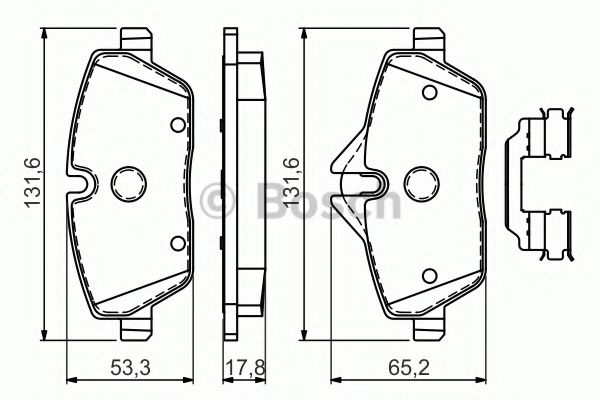 Тормозные колодки BOSCH 0 986 494 588
