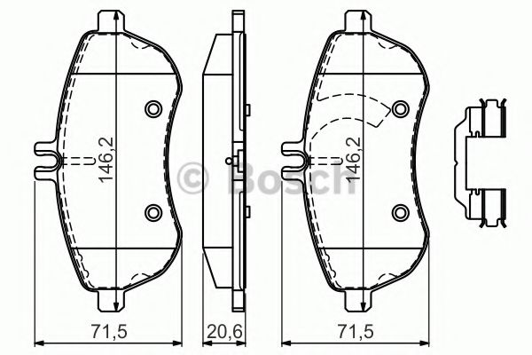 Тормозные колодки BOSCH 0 986 494 593