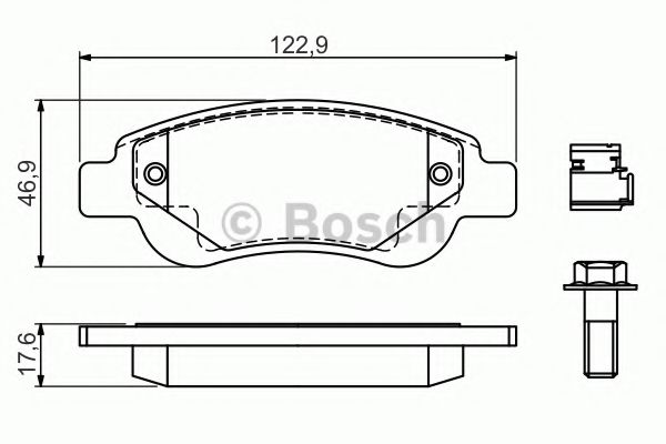 Тормозные колодки BOSCH 0 986 494 606