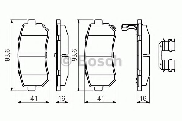 Тормозные колодки BOSCH 0 986 494 627