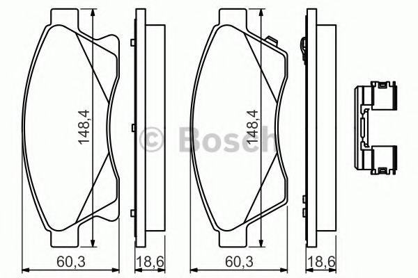 Тормозные колодки BOSCH 0 986 494 644