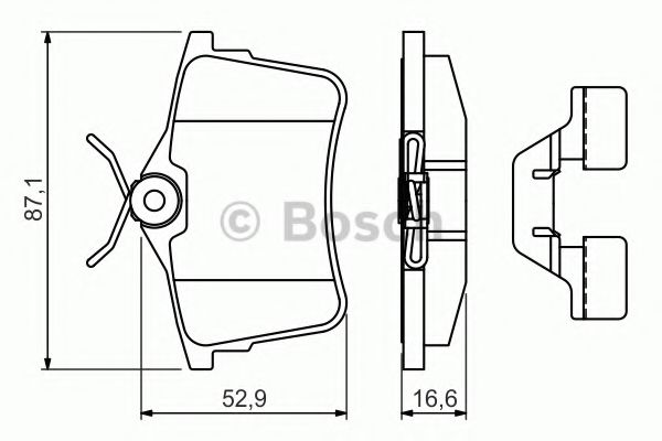 Тормозные колодки BOSCH 0 986 494 646