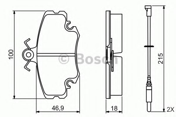 Тормозные колодки BOSCH 0 986 495 212