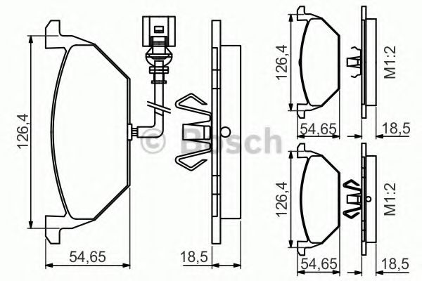 Тормозные колодки BOSCH 0 986 495 213