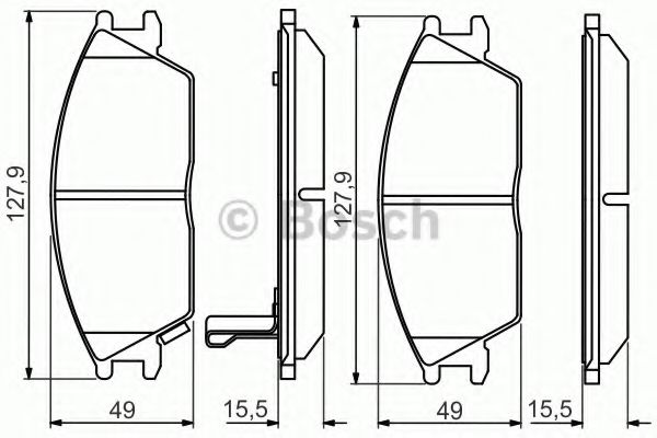 Тормозные колодки BOSCH 0 986 495 221