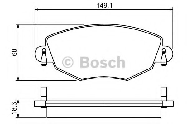 Тормозные колодки BOSCH 0 986 495 230