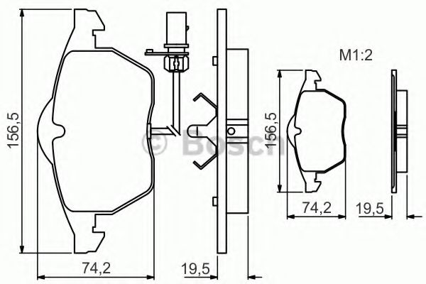 Тормозные колодки BOSCH 0 986 495 232