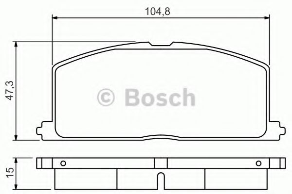 Тормозные колодки BOSCH 0 986 495 234