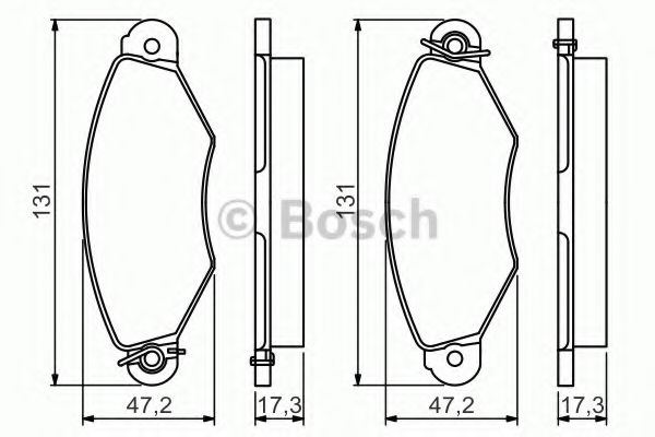 Тормозные колодки BOSCH 0 986 495 235