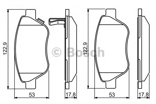 Тормозные колодки BOSCH 0 986 495 237