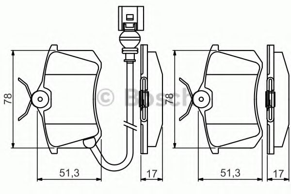 Тормозные колодки BOSCH 0 986 495 239