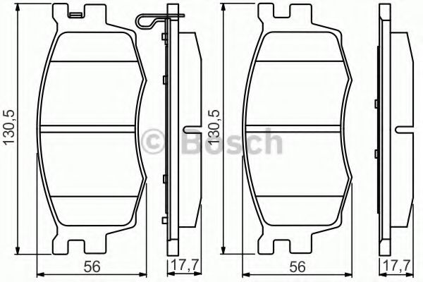 Тормозные колодки BOSCH 0 986 495 240