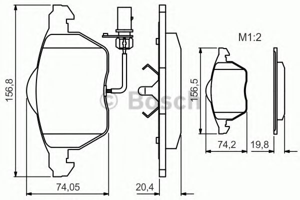Тормозные колодки BOSCH 0 986 495 241