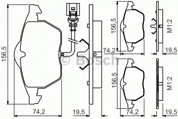 Тормозные колодки BOSCH 0 986 495 249