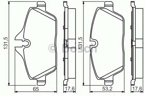 Тормозные колодки BOSCH 0 986 495 251
