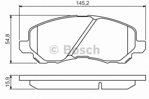 Тормозные колодки BOSCH 0 986 495 253