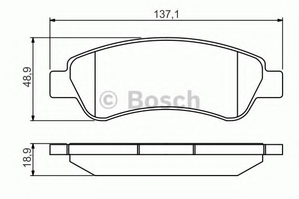 Тормозные колодки BOSCH 0 986 495 254