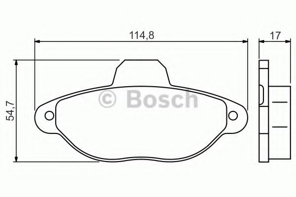 Тормозные колодки BOSCH 0 986 495 255