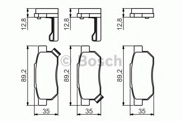 Тормозные колодки BOSCH 0 986 495 256