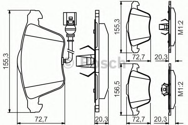 Тормозные колодки BOSCH 0 986 495 261