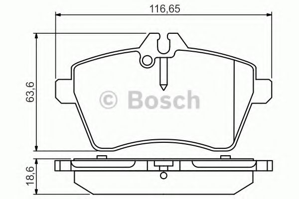 Тормозные колодки BOSCH 0 986 495 273